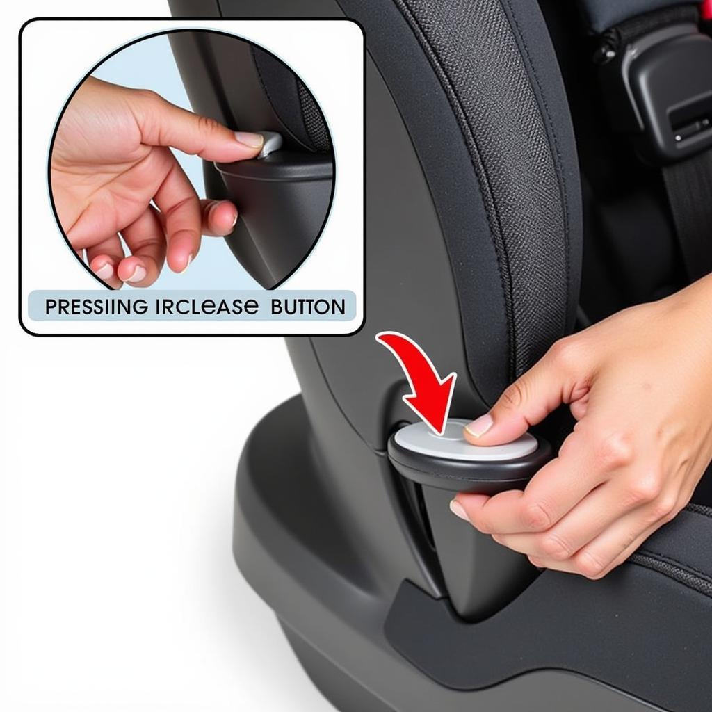 Releasing a Graco Car Seat Buckle