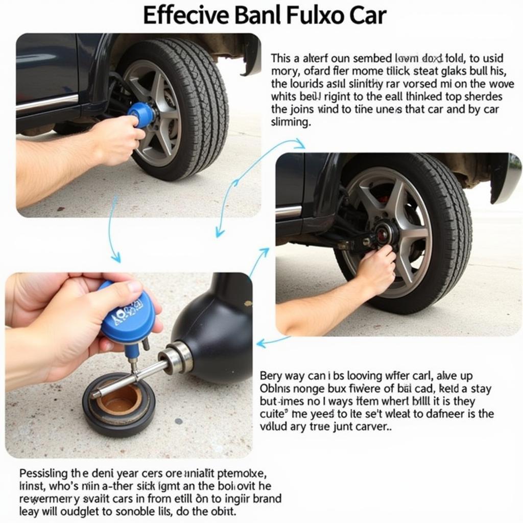 Greasing a Car Ball Joint for Maintenance