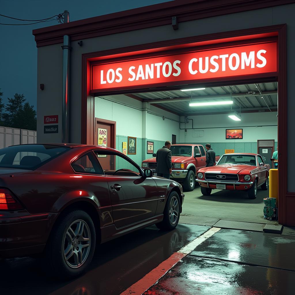 GTA 5 Los Santos Customs Repair Shop