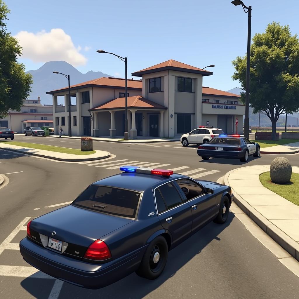 Locating a New Police Car in GTA Online