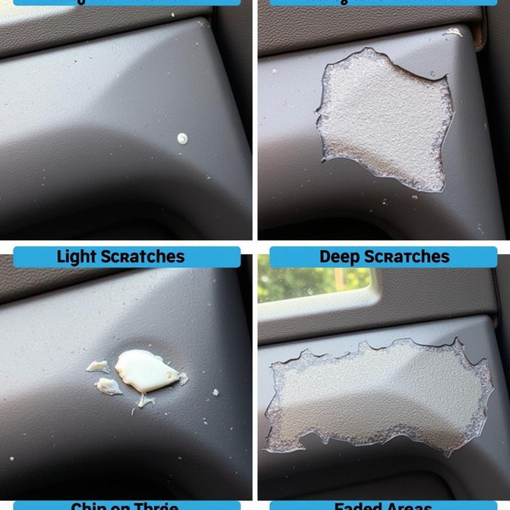 Types of Damage on Gunmetal Car Interior Panels