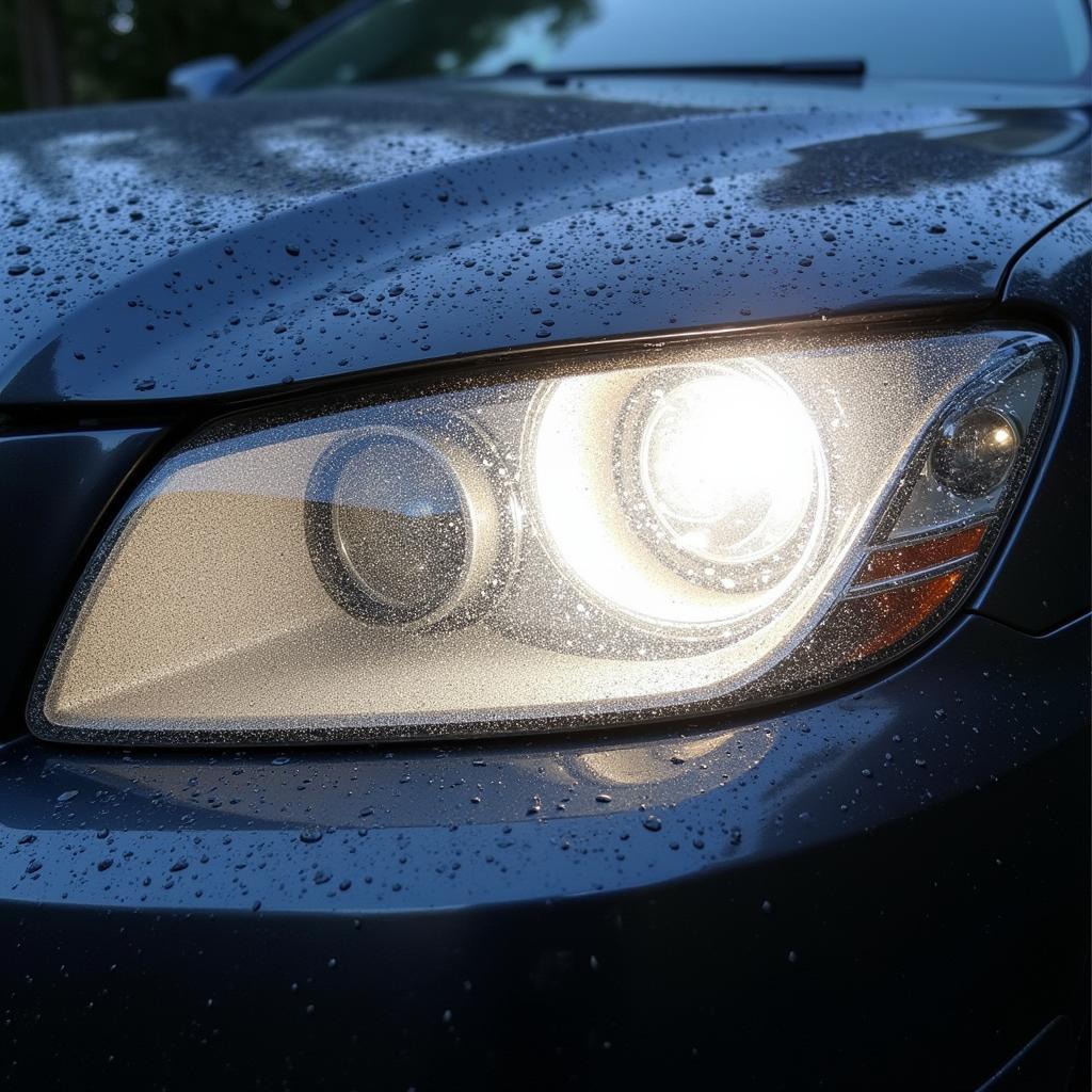 Example of Condensation in a Car Headlight