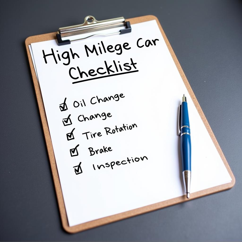 High Mileage Car Maintenance Checklist