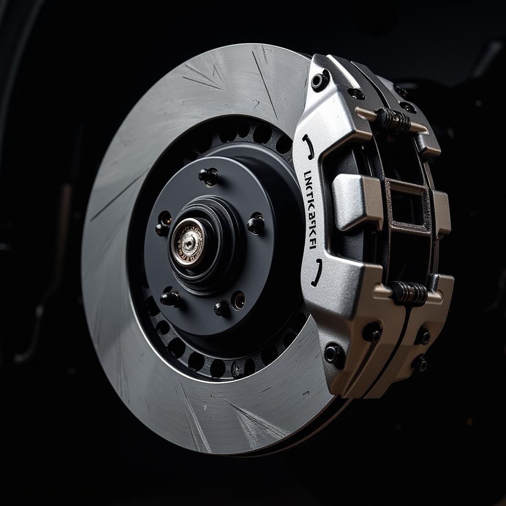 High-Performance Brake System on a Luxury Car