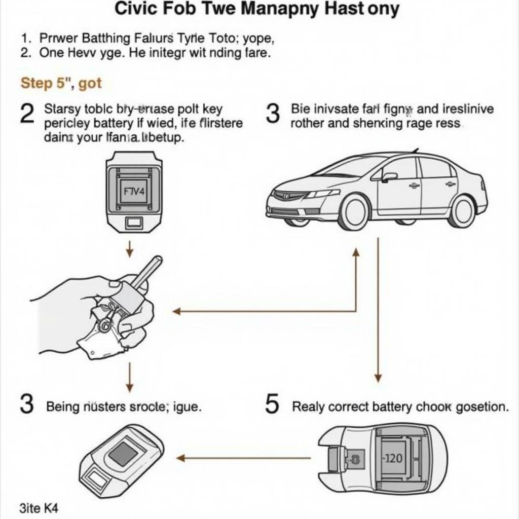 Replacing the Key Fob Battery in a 2006 Honda Civic