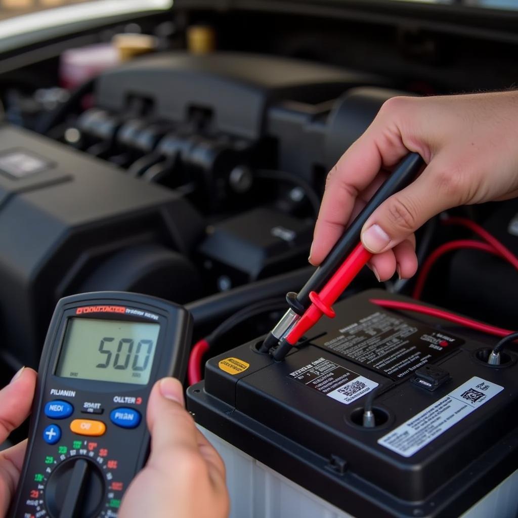 Checking the Honda Pilot Battery with a Multimeter