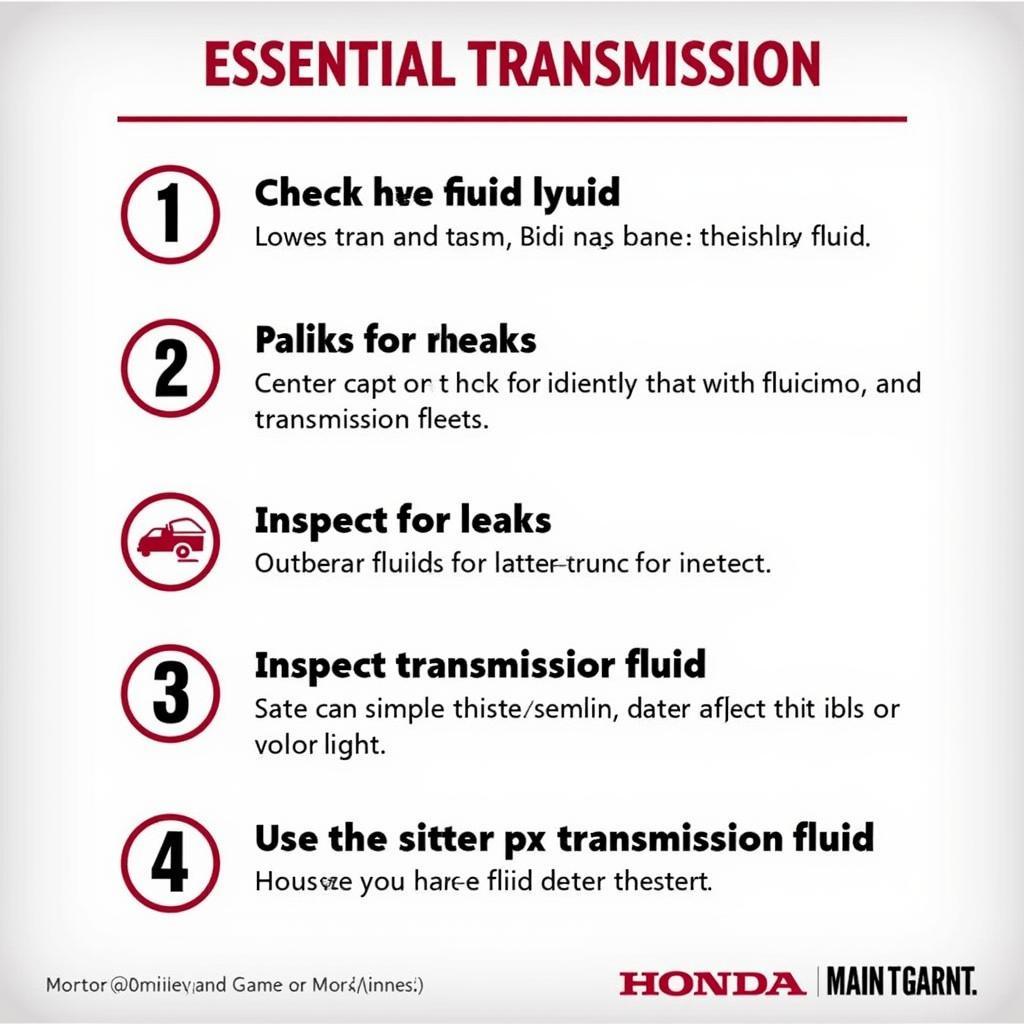 Honda Transmission Maintenance Tips