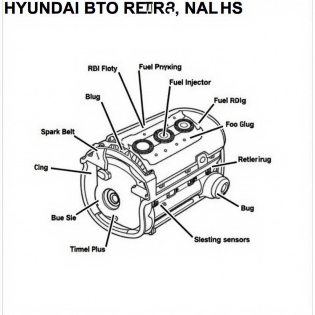 Key Components of a Hyundai Engine: Spark Plugs, Fuel Injectors, and Timing Belt