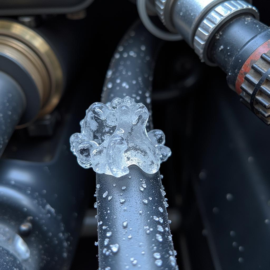 Ice Formation on Car AC Lines