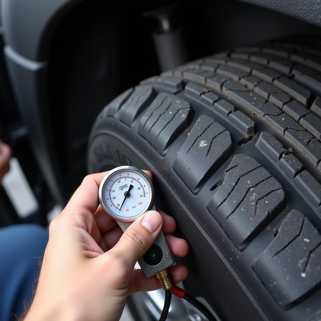 Incorrect Tire Pressure Affecting Car Steering