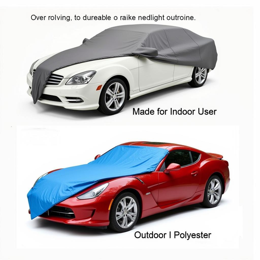 Comparison of indoor and outdoor car covers