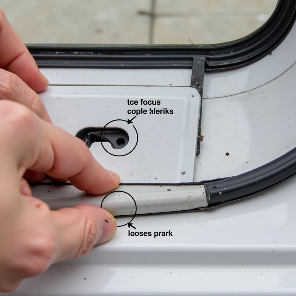 Inspecting Car Door Weather Stripping for Damage