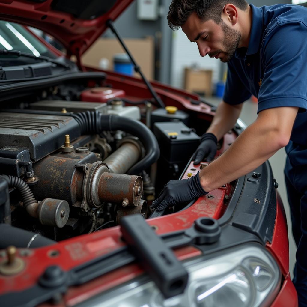 Checking the Engine and Transmission of a Potential Fixer-Upper Car