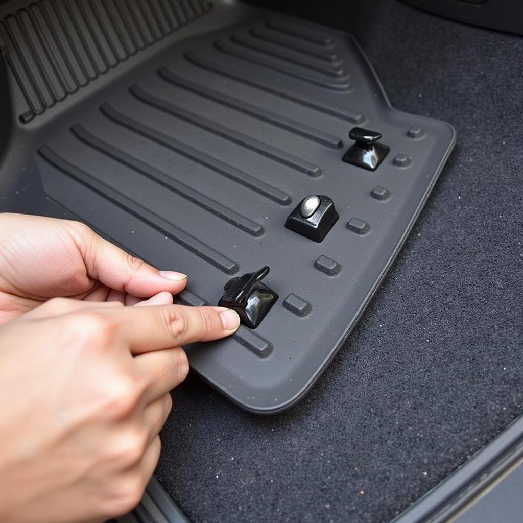 Installing Car Mat Clips