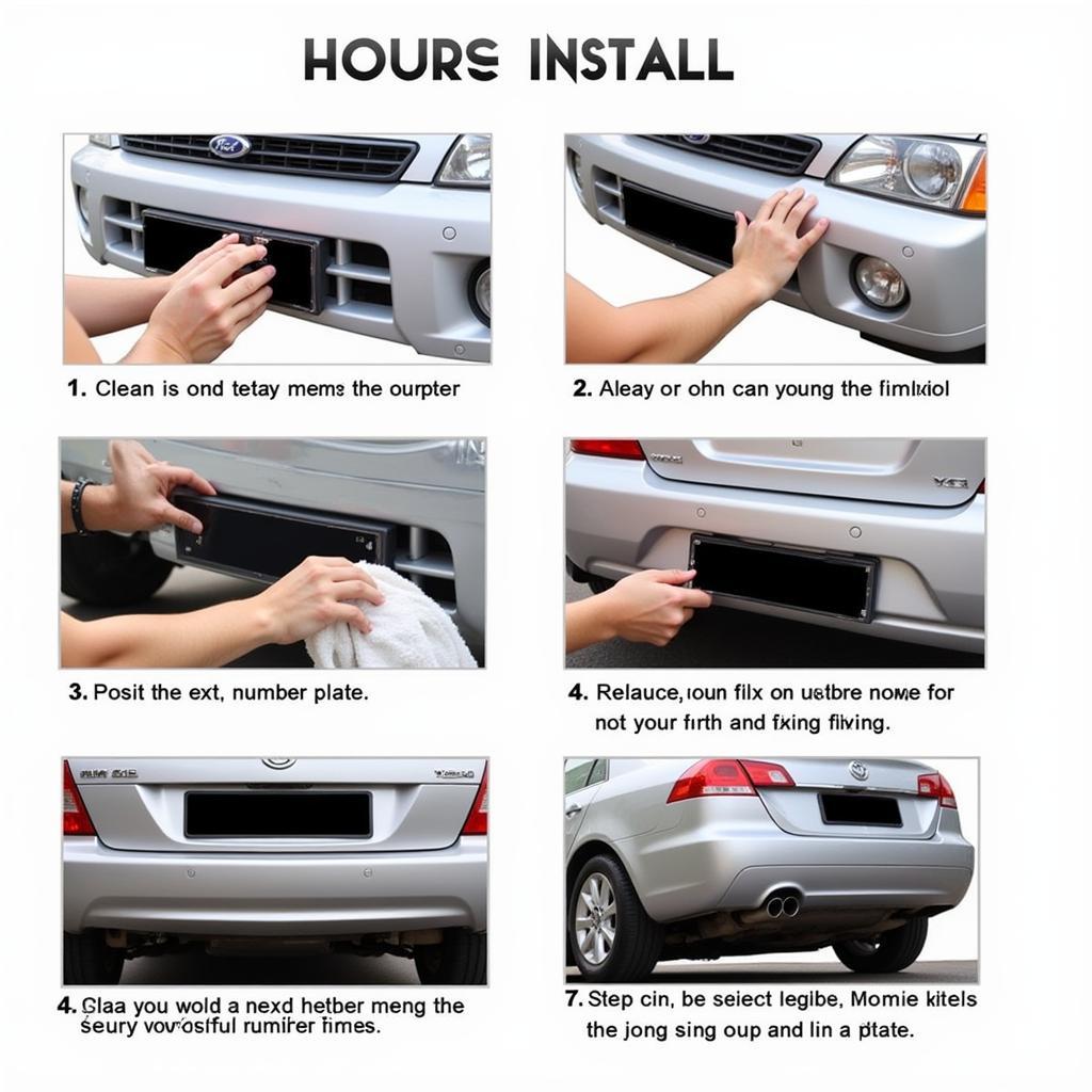 Step-by-step guide to installing a car number plate fixing kit