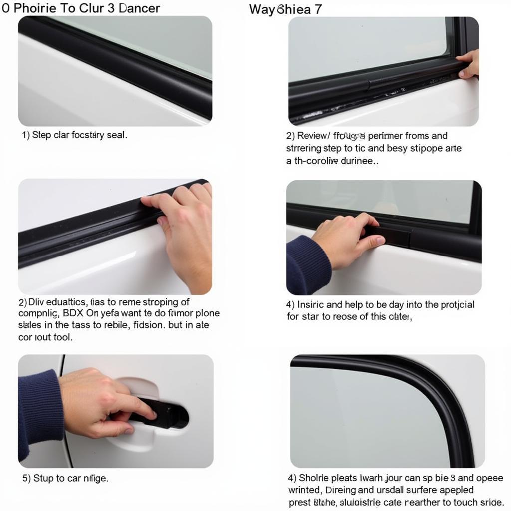 Installing New Weather Stripping on Car Door