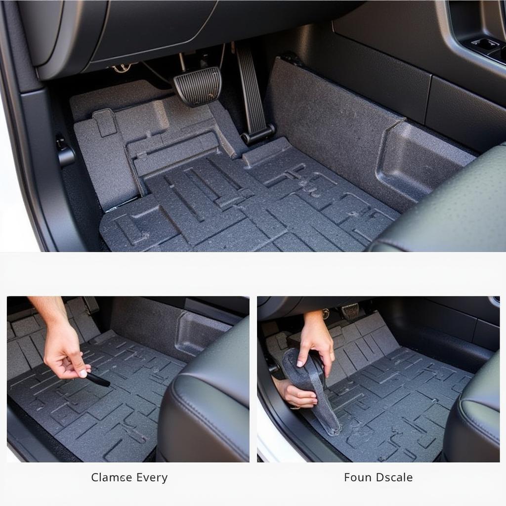 Installing Sound Deadening Material in Car Floor