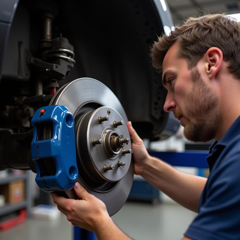 Brake Inspection at J&R Automotive in Crossville