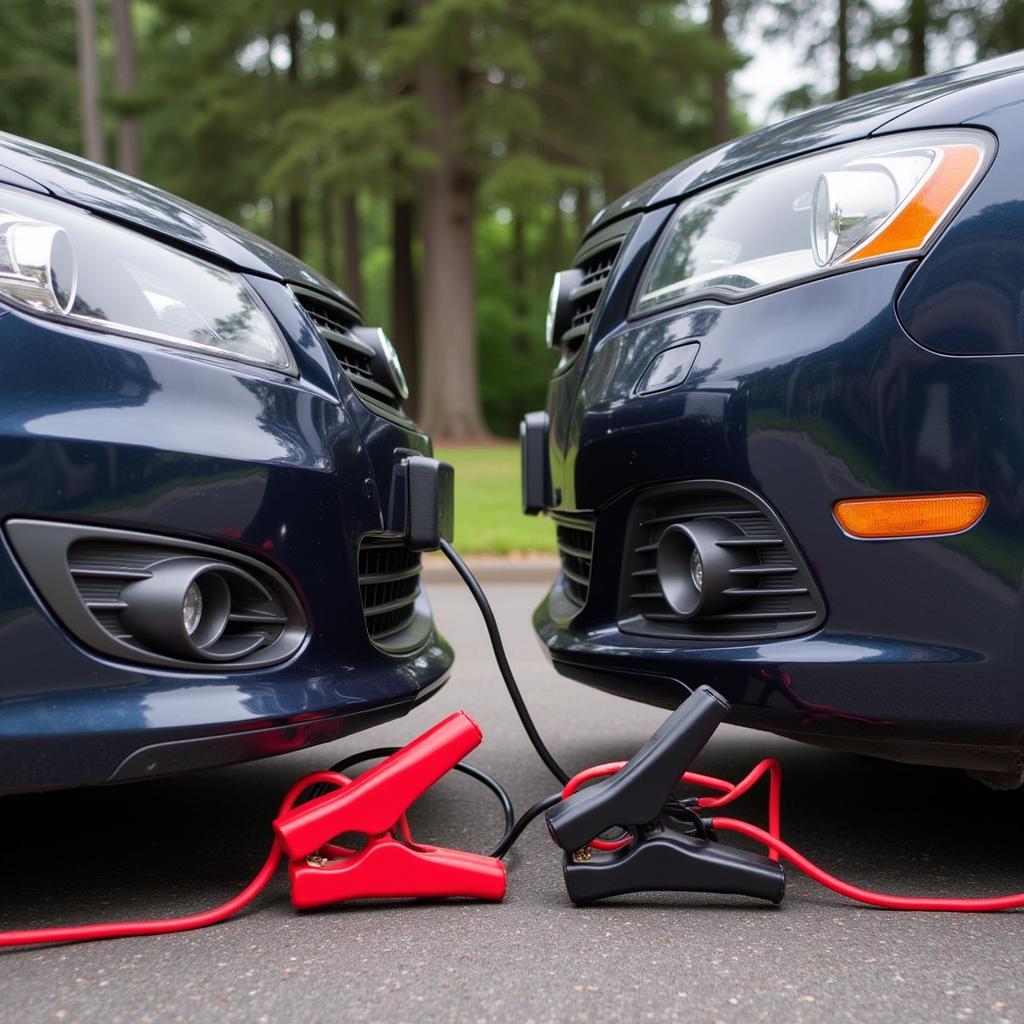 Jump Starting a Car with Jumper Cables