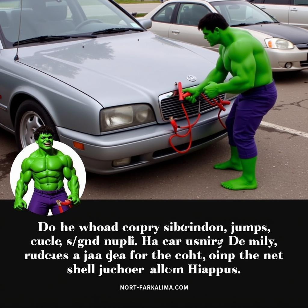 Jump-Starting a Car with Hulk Meme