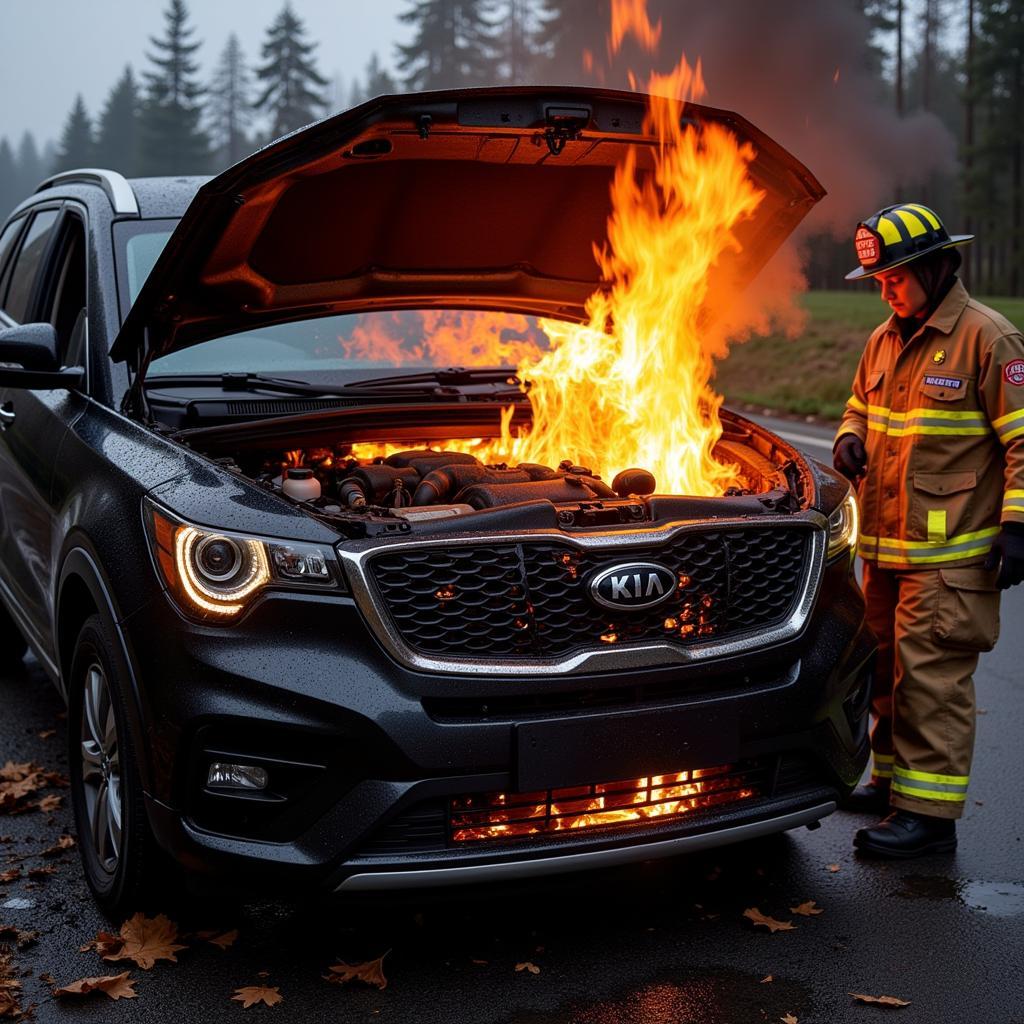 Kia Engine Fire Damage: Examining the Aftermath