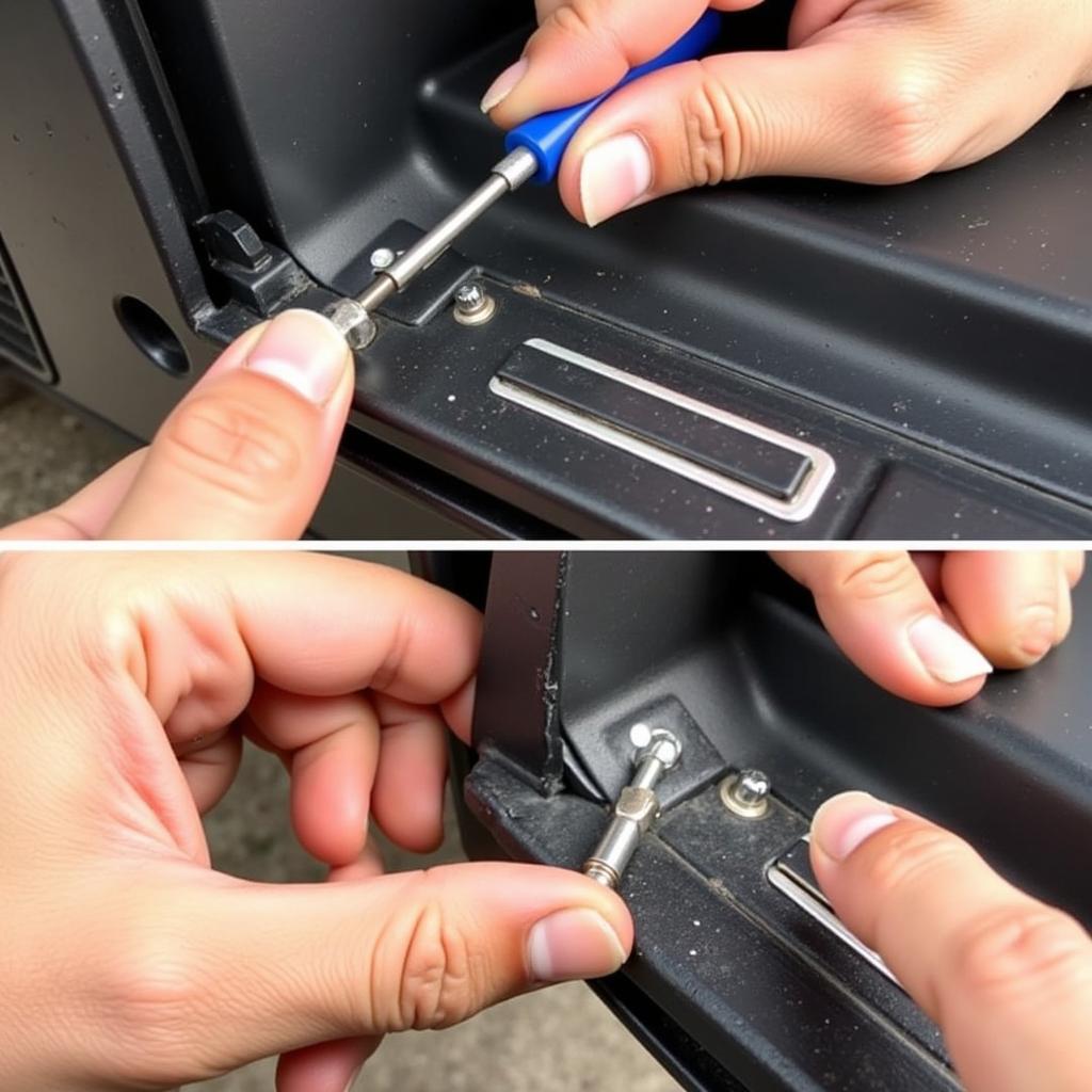 Repairing the Door Hinge of a Kid Trax Dodge Charger