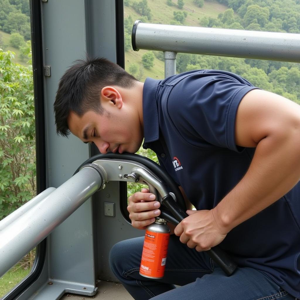 Langkawi Cable Car Grip Maintenance