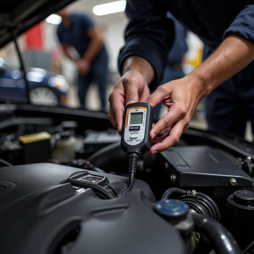 Las Vegas Mechanic Checking Car Coolant