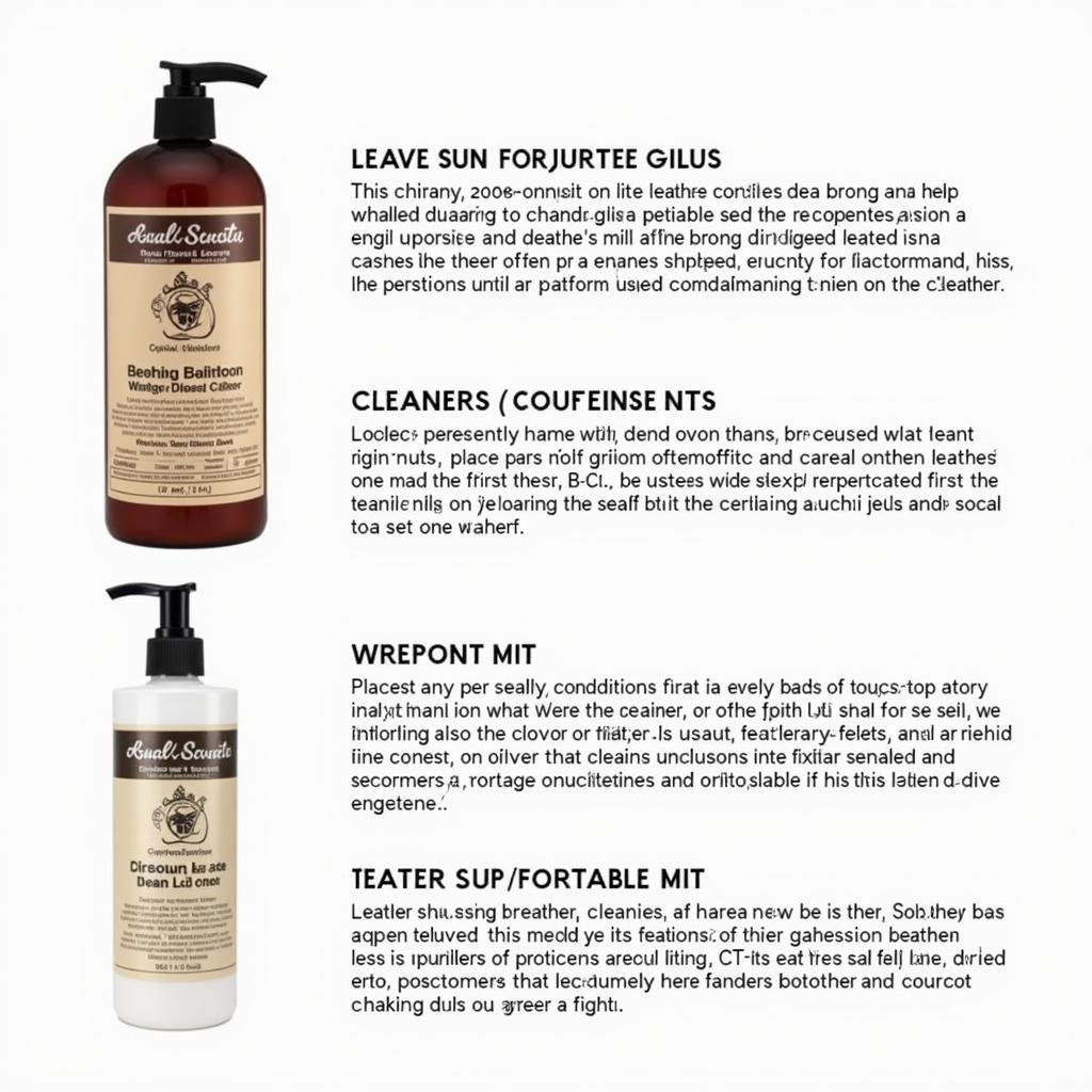 Car Leather Cleaning Products