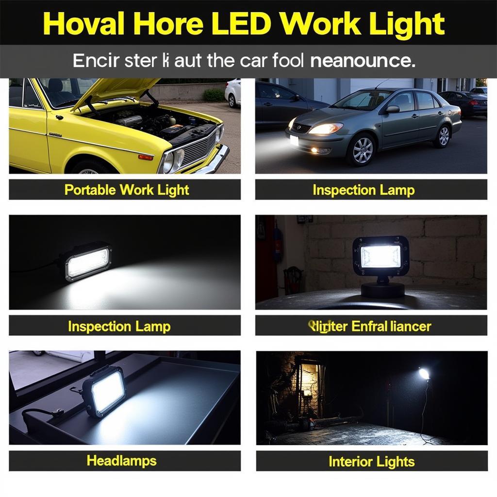 Types of LED Work Lights for Car Maintenance