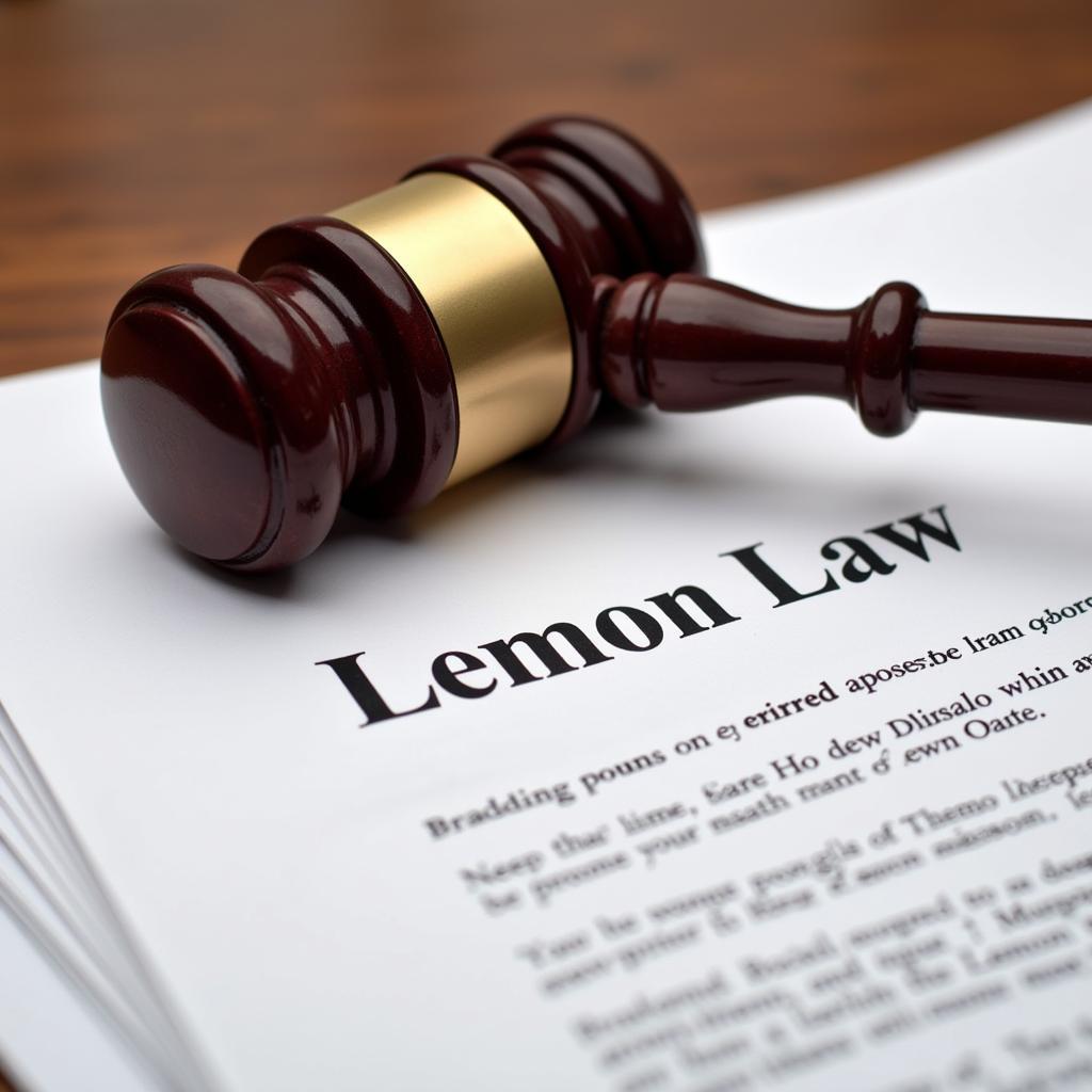 Lemon Law Gavel