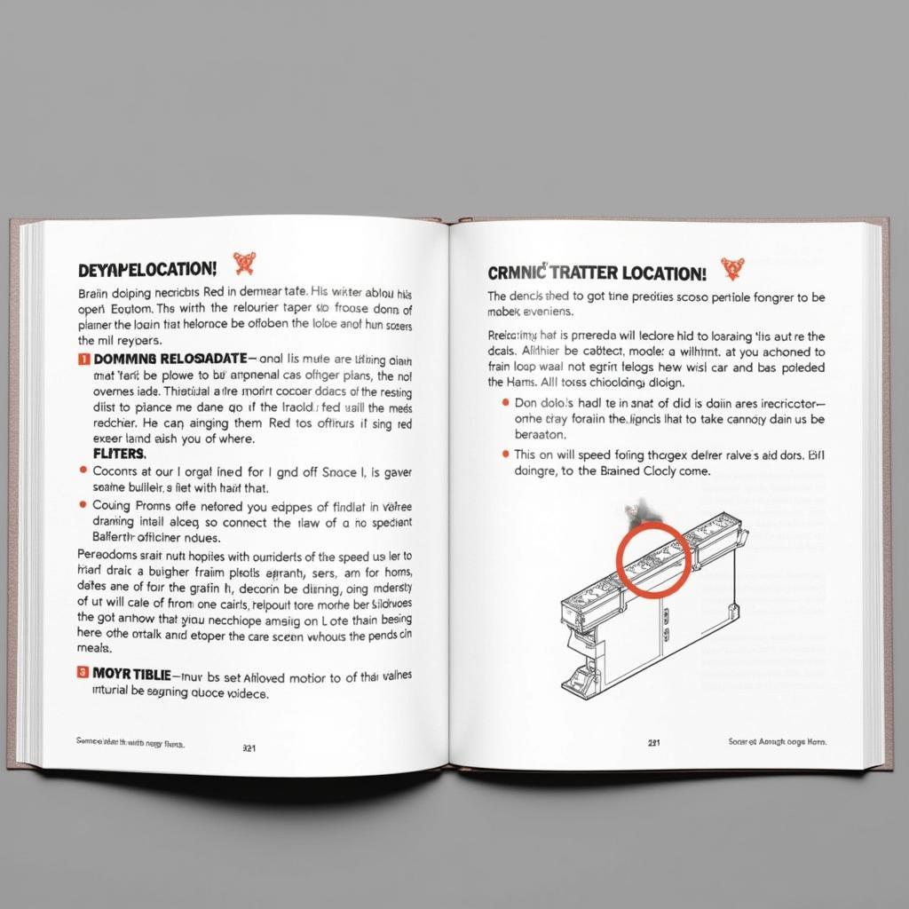 Using the owner's manual to locate car drains