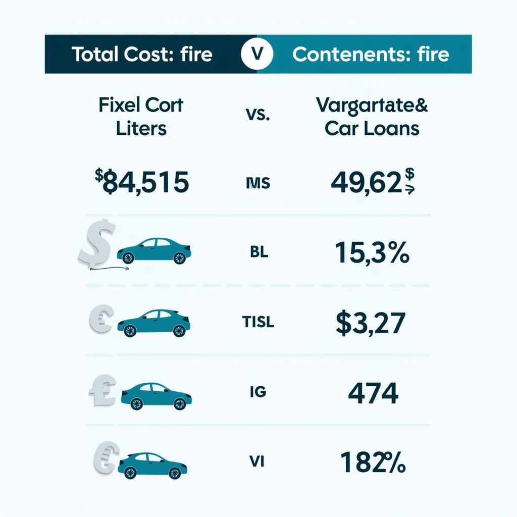 Long-Term Car Loan Cost Comparison Chart