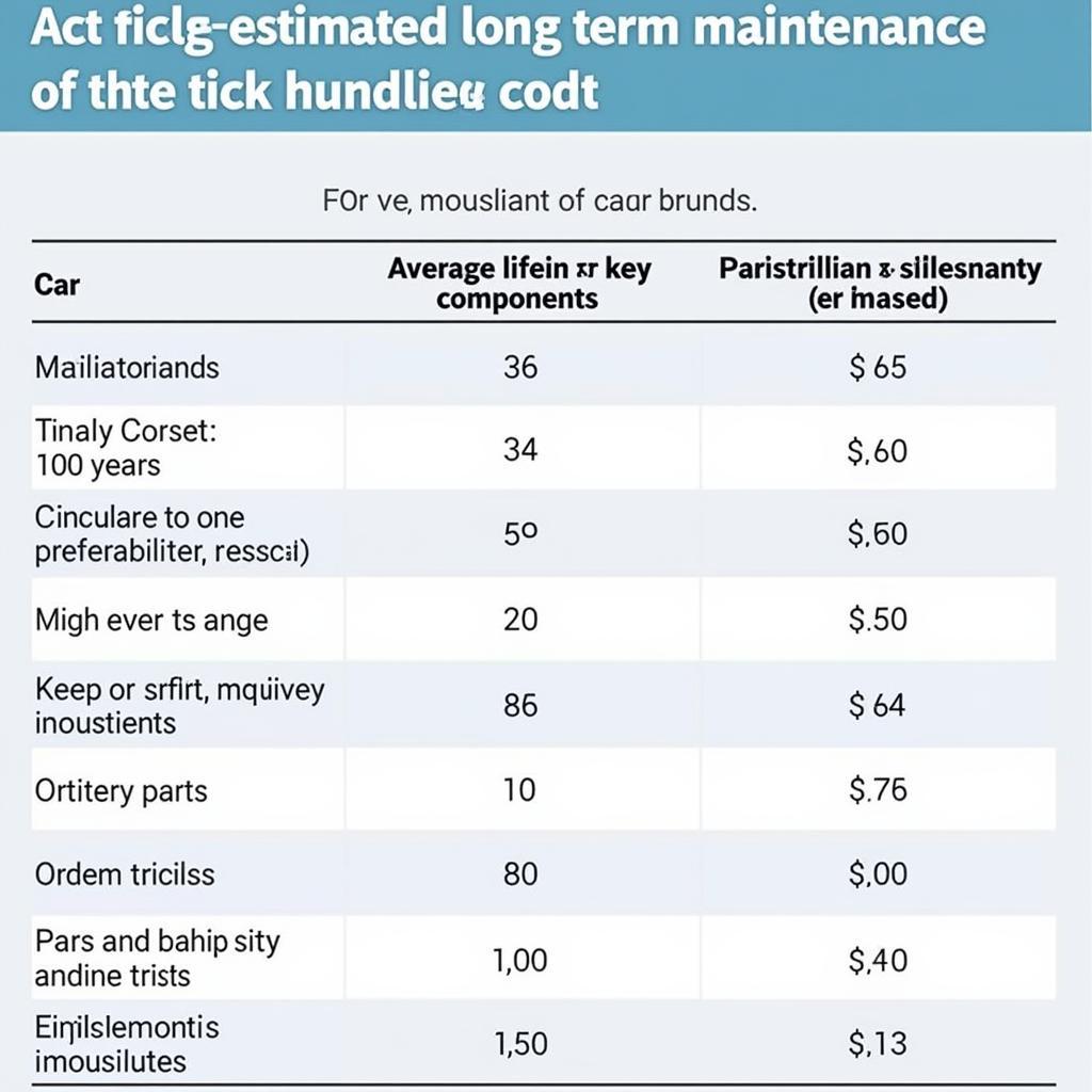 Long-Term Car Maintenance Costs and Considerations