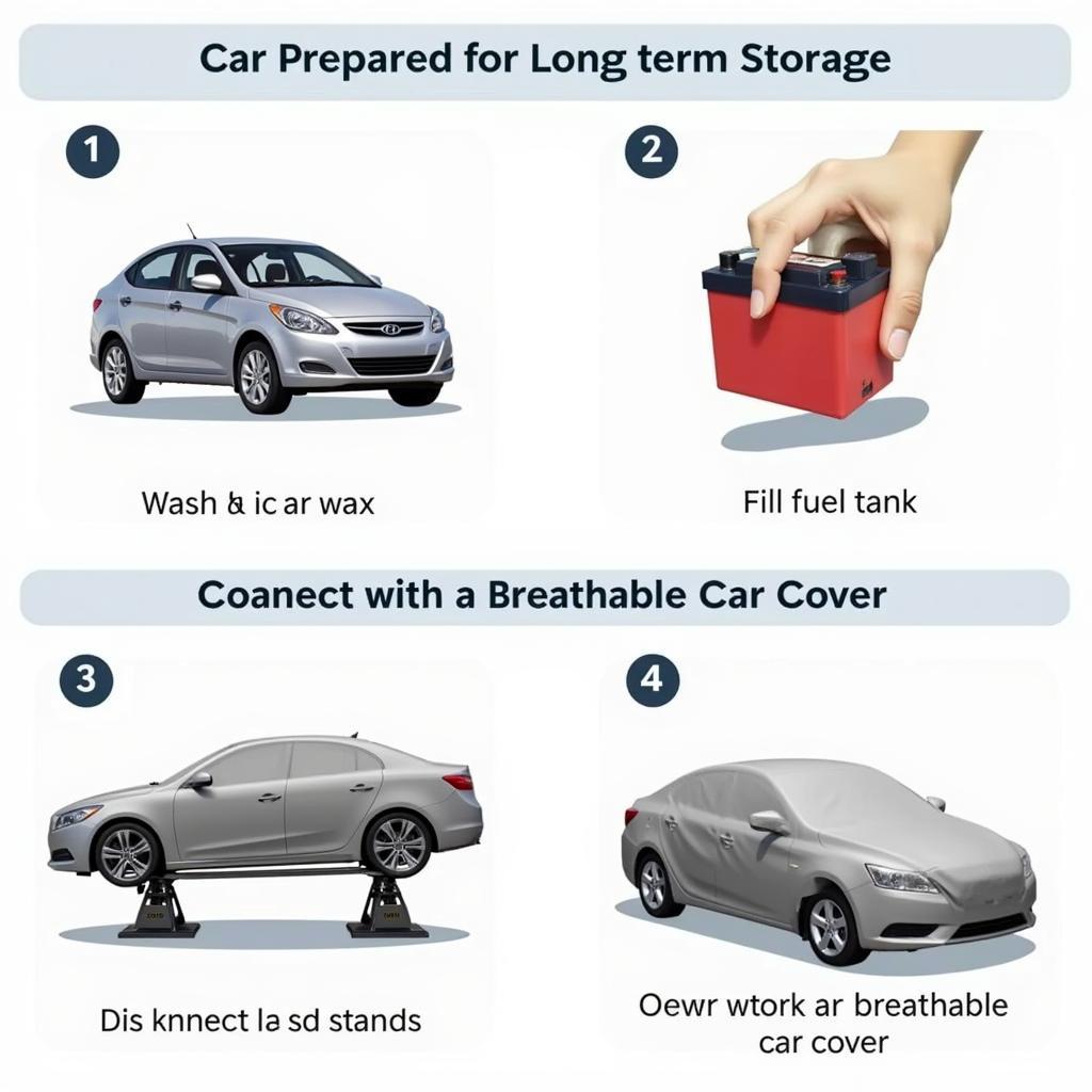 Preparing a car for long-term storage