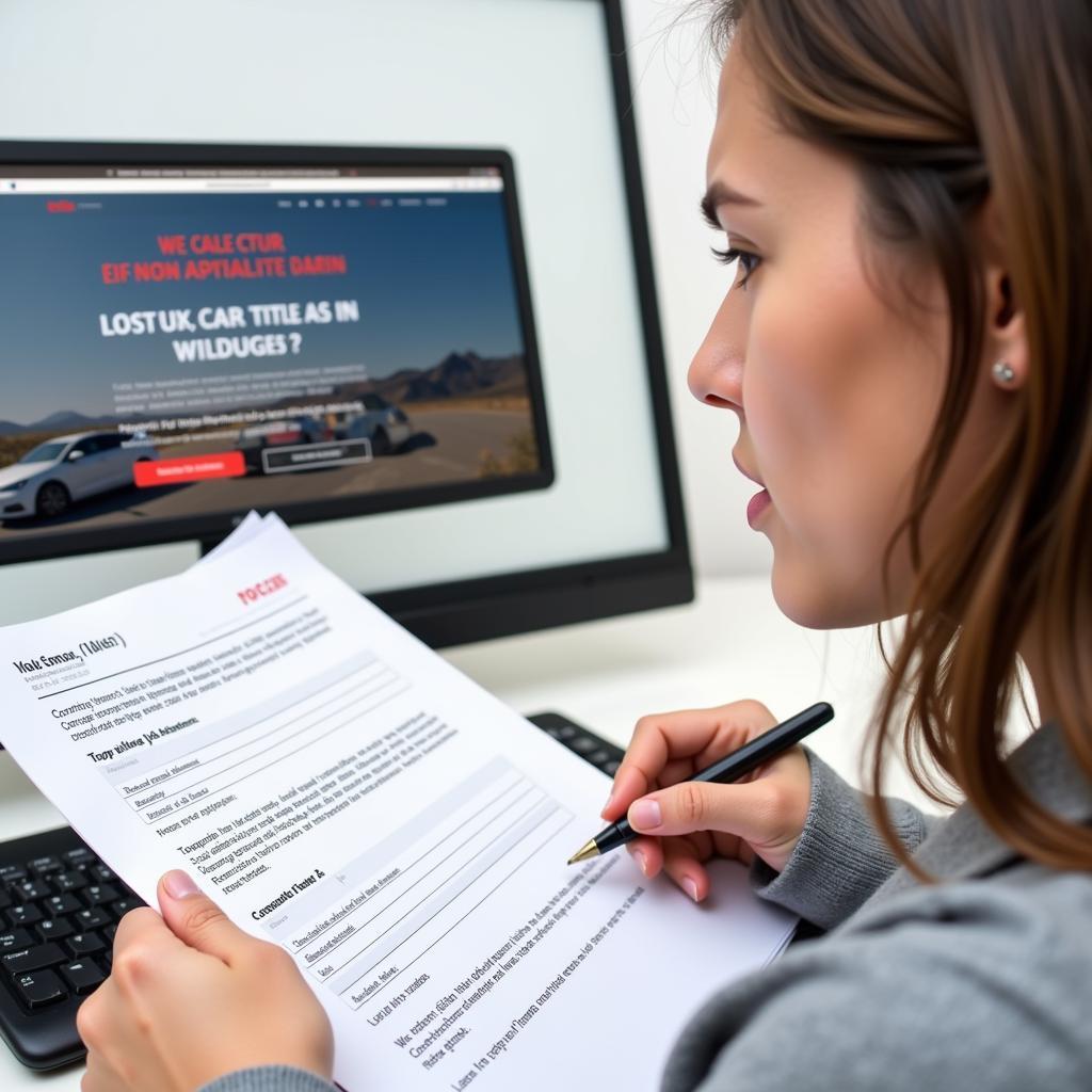 Lost Car Title Application Process