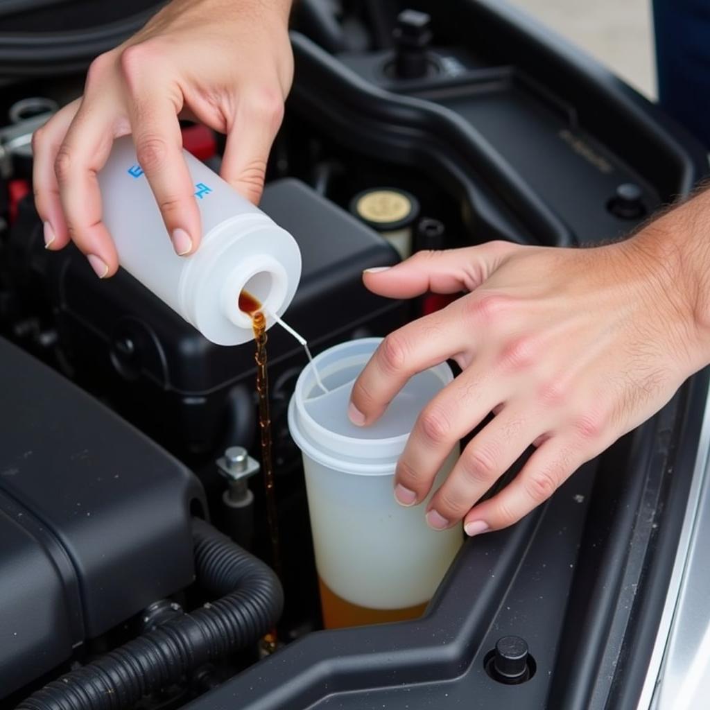 Checking car coolant level