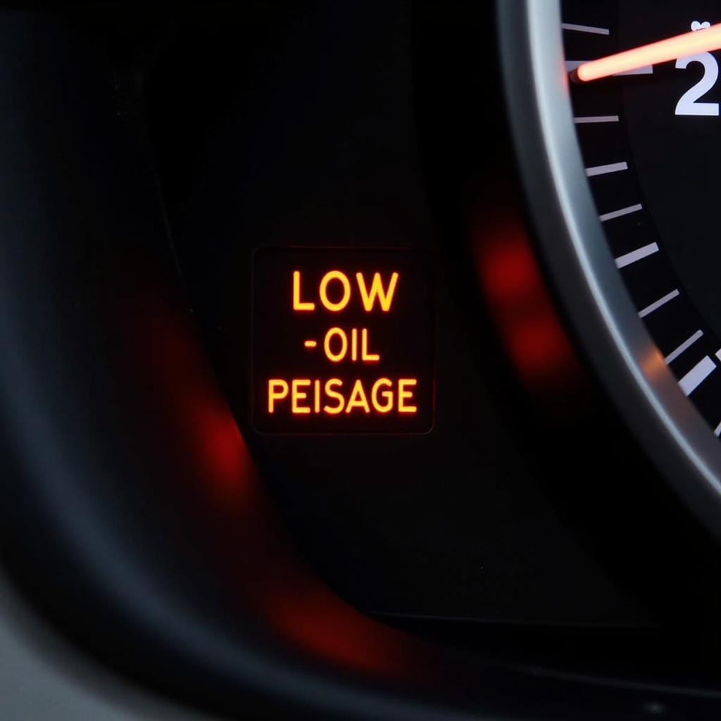 Low Oil Pressure Warning Light