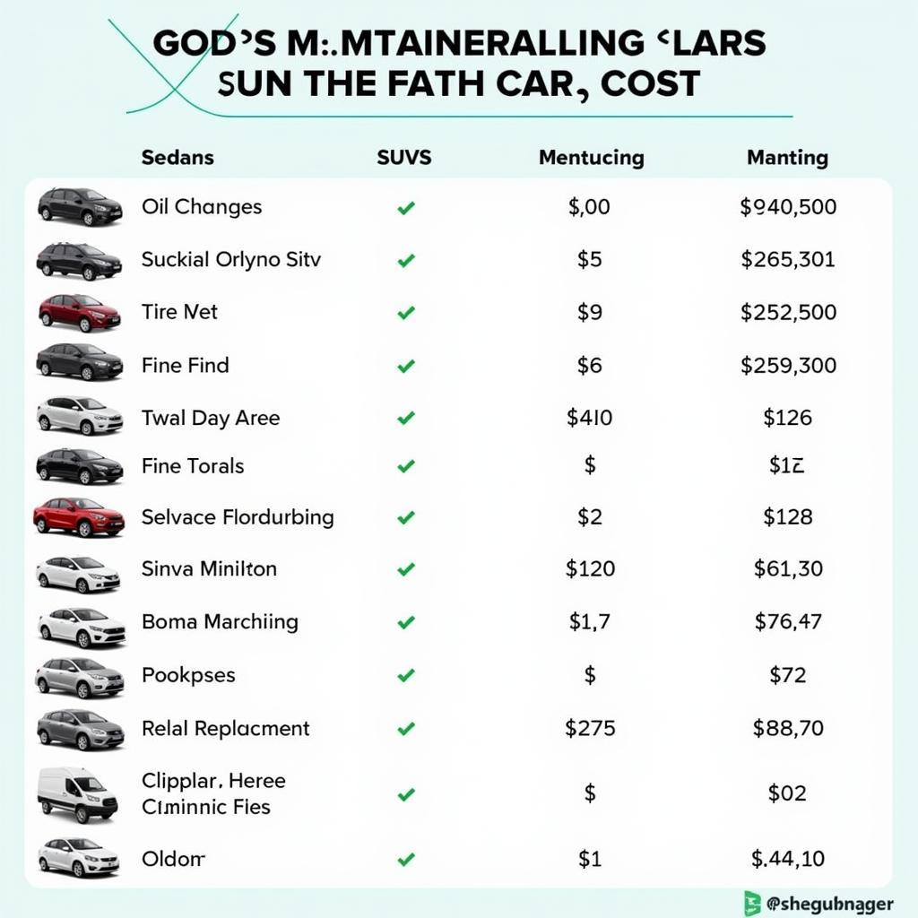 Comparing Lowest Maintenance Cars