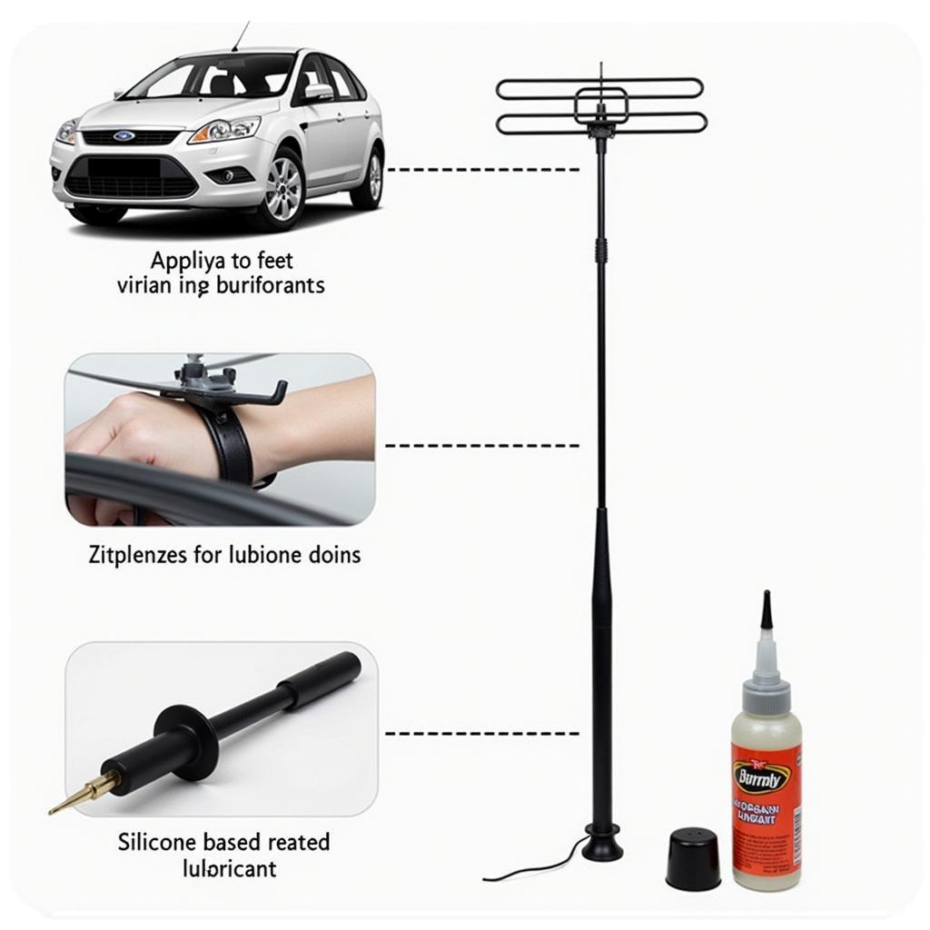 Lubricating the Car Antenna Mast