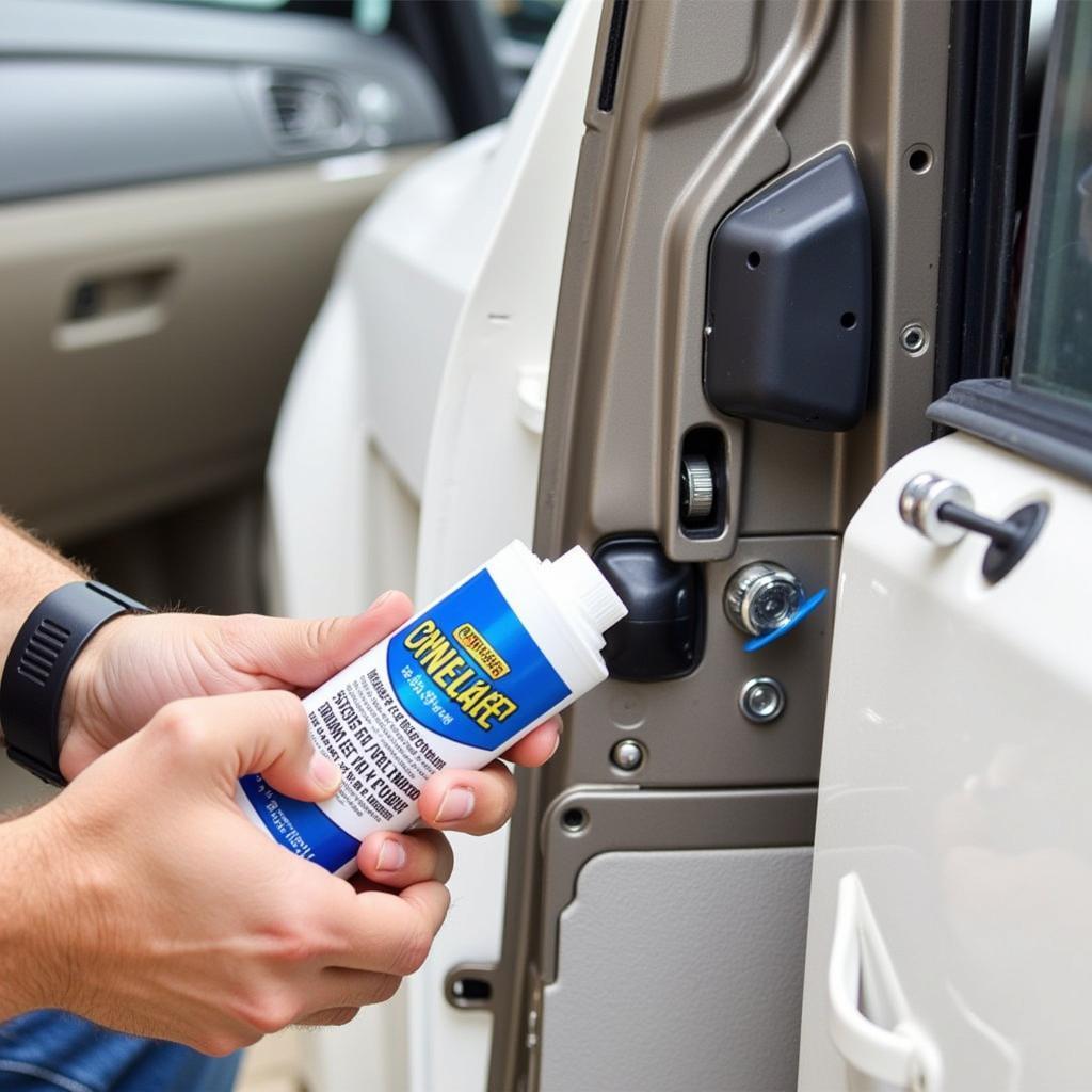 Lubricating the Car Door Glass Mechanism