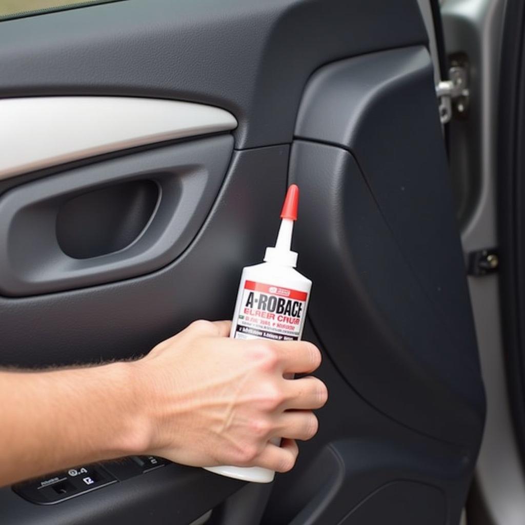 Lubricating Car Door Hinges for Preventative Maintenance