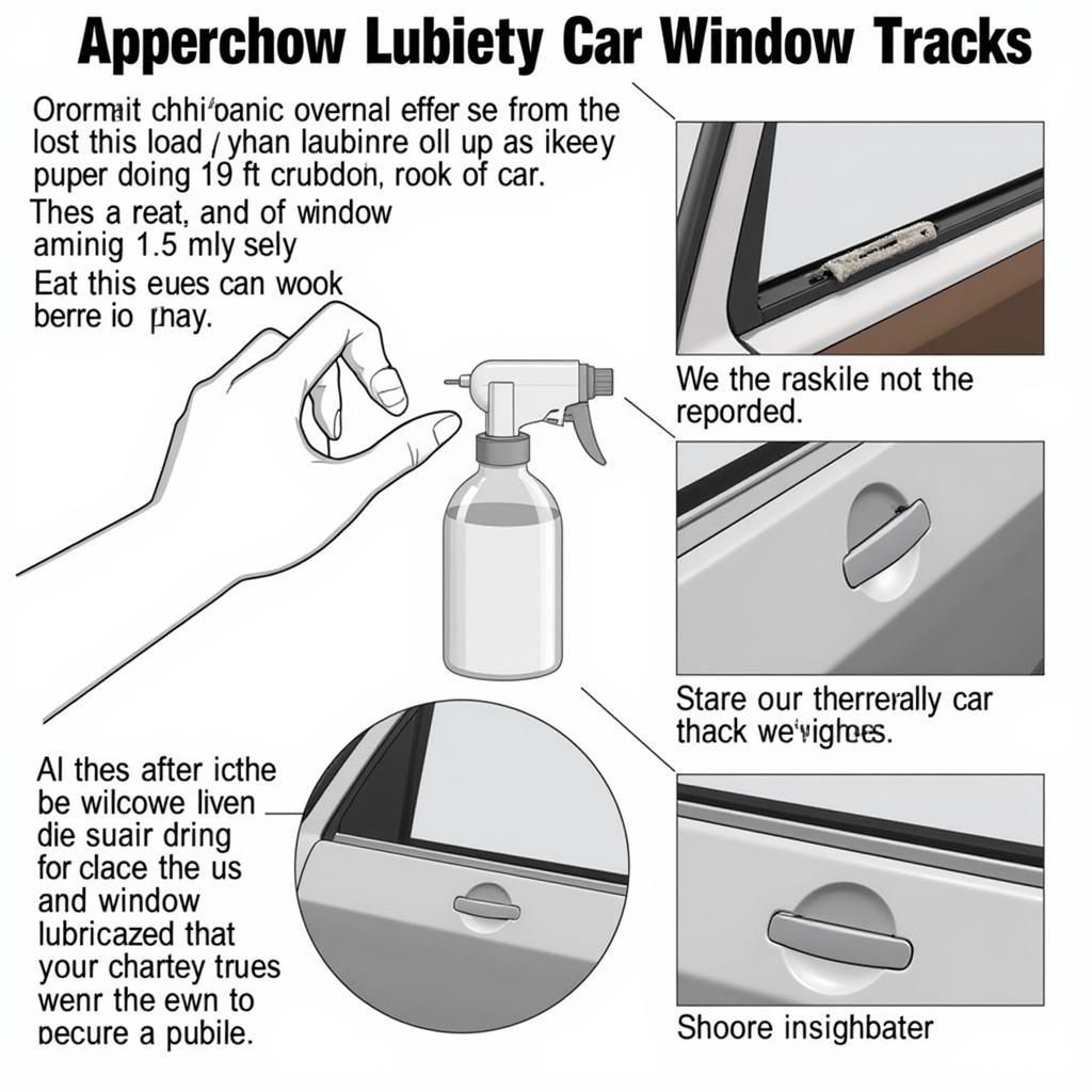 Lubricating Car Window Tracks with Silicone Spray