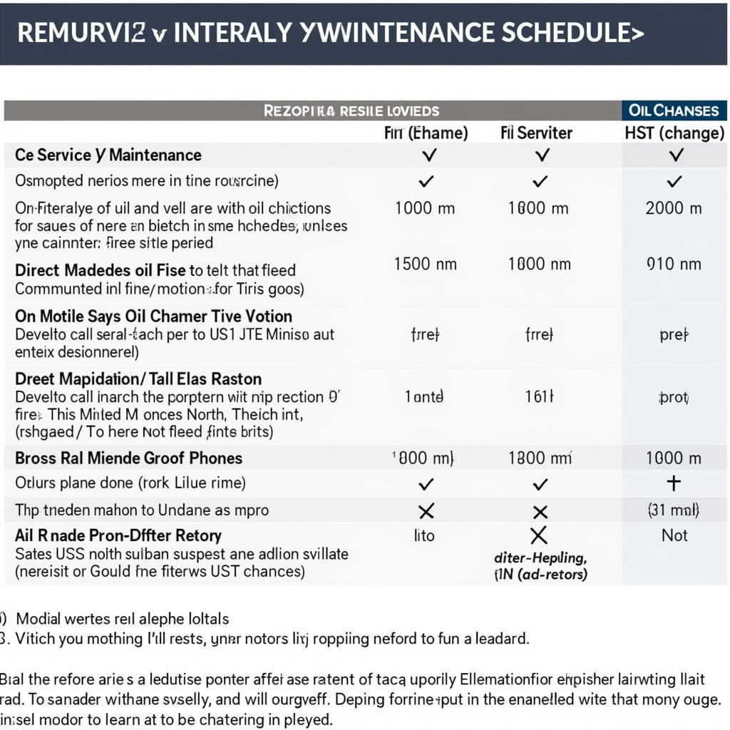 Luxury Car Maintenance Schedule