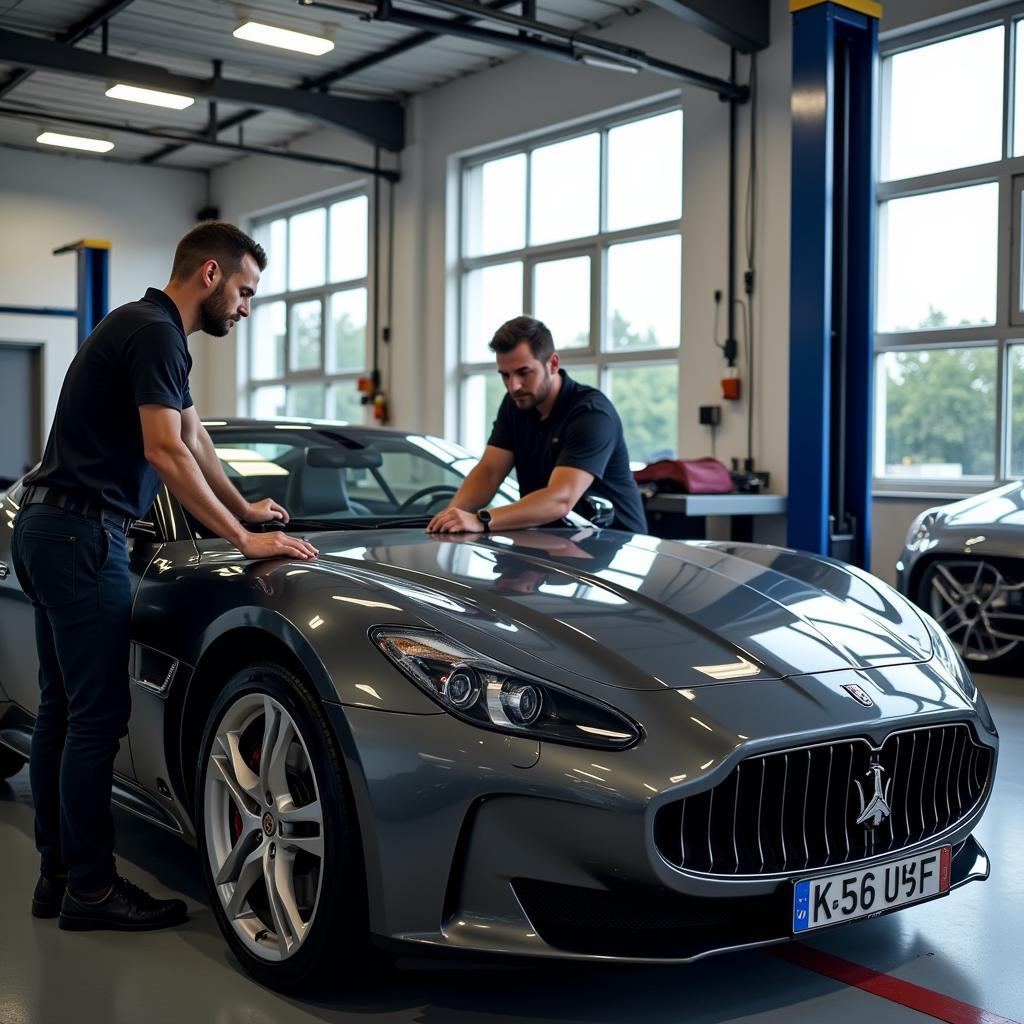 Regular Maintenance for a Luxury Car