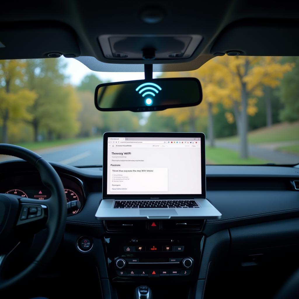 MacBook Successfully Connected to Car's WiFi