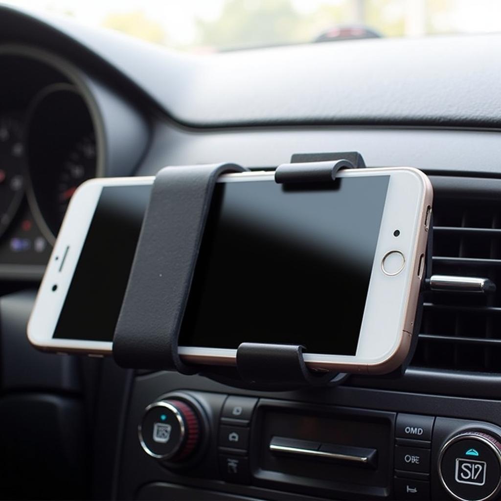 Magnetic Car Phone Holder Attached to Air Vent