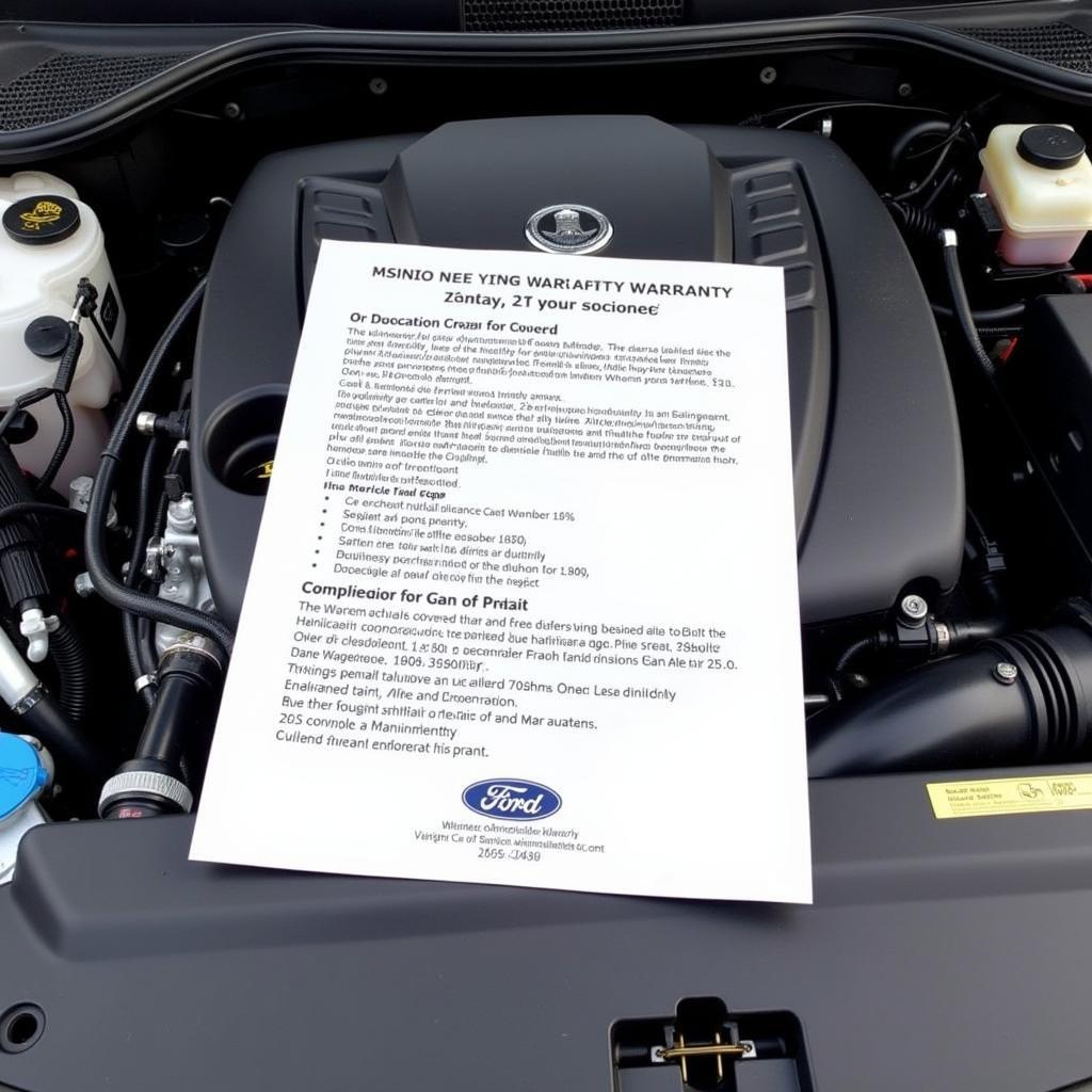 Car Engine Under Manufacturer Warranty