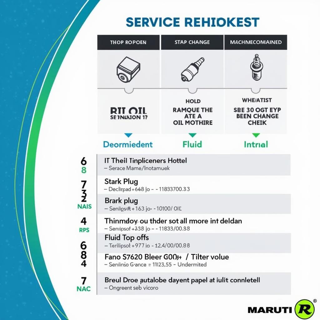 Maruti Wagon R Routine Service Checklist