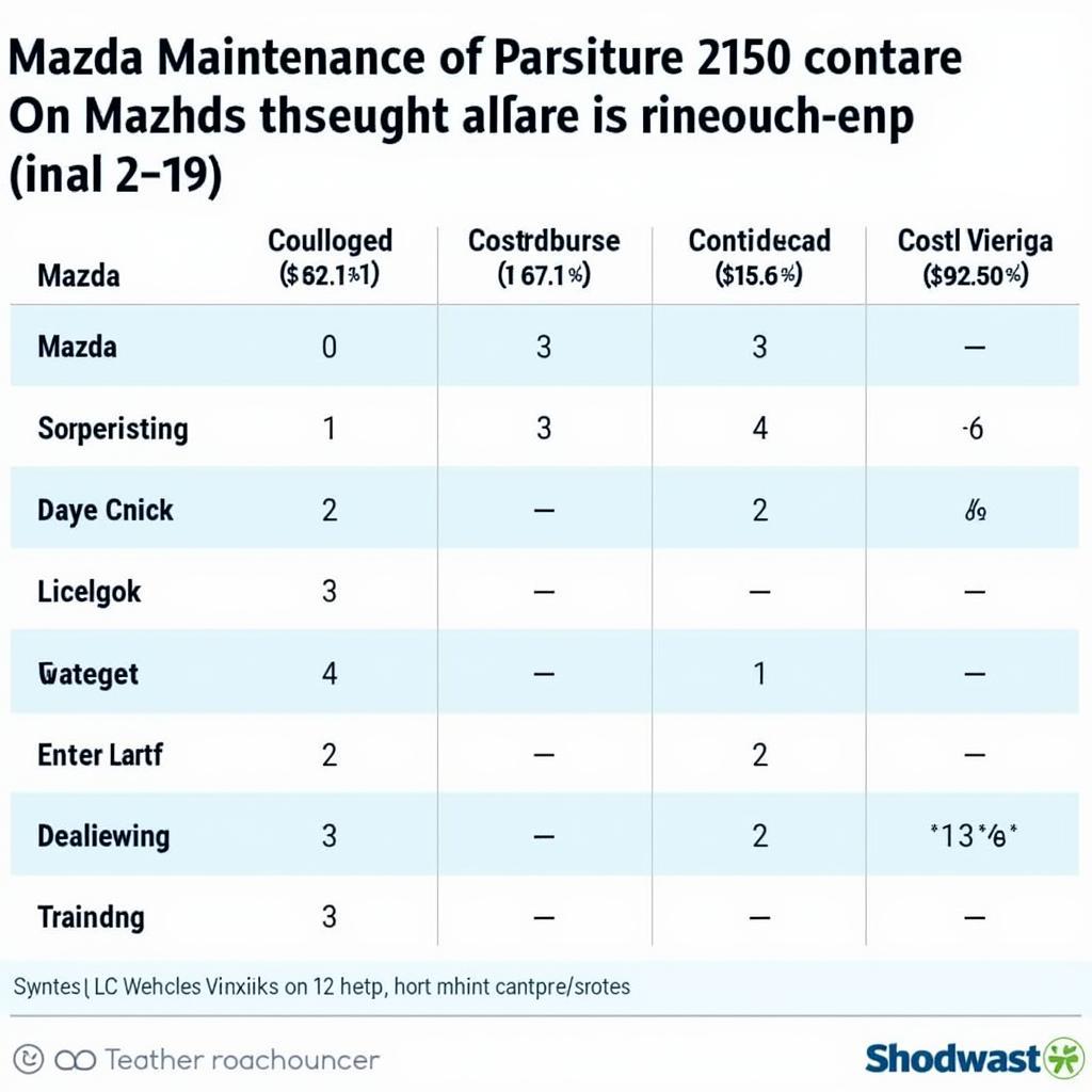 Mazda Maintenance Cost Comparison